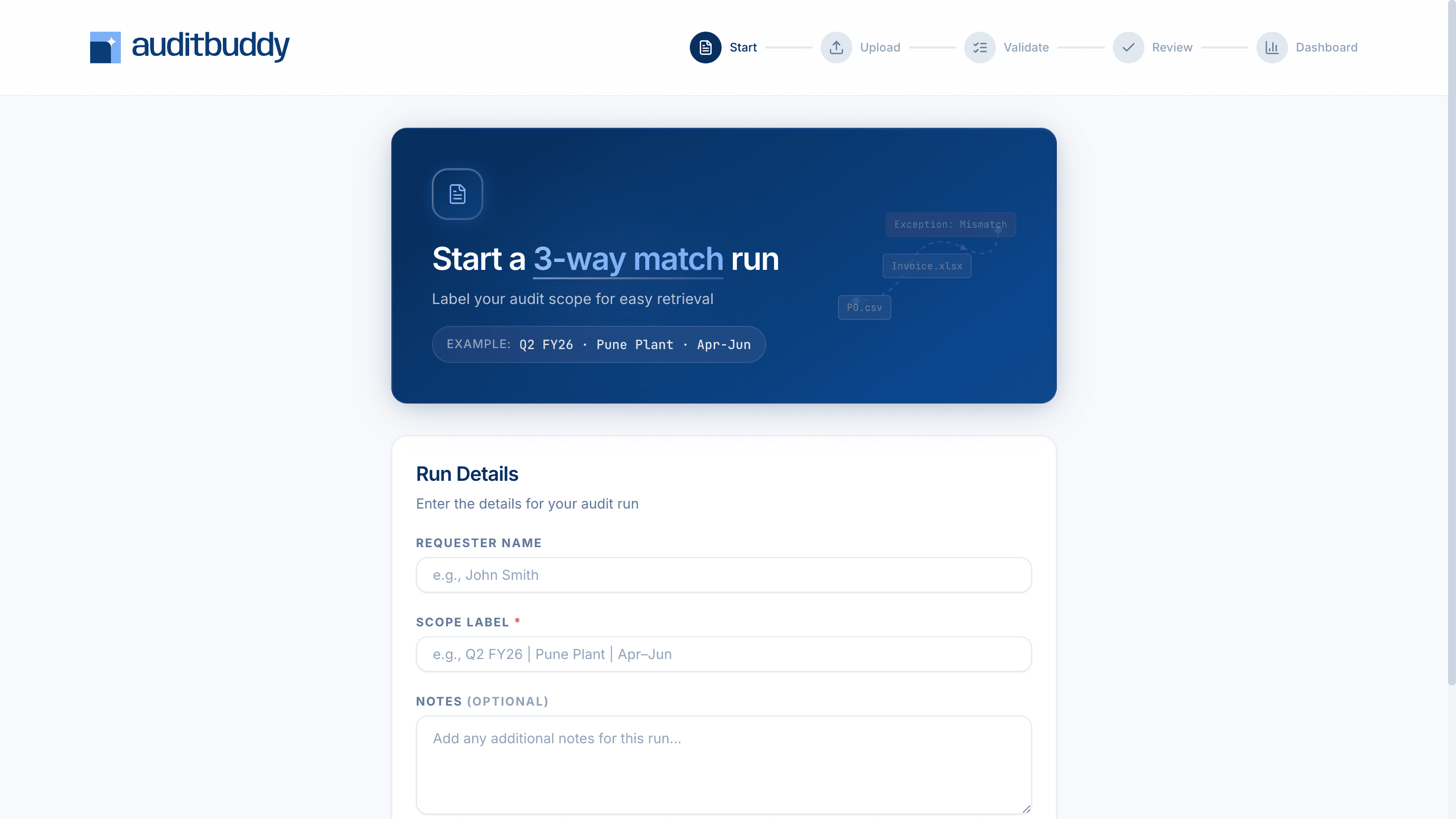 AuditBuddy Dashboard